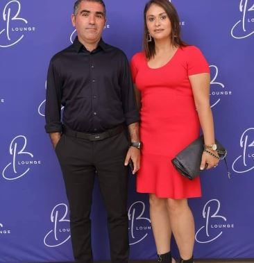 Jalel Kadri with his wife Ines Mhirsi Kadri.